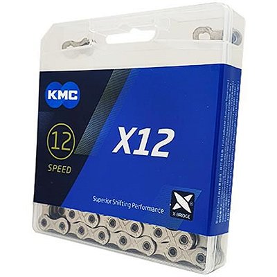CORRENTE KMC 12V X12 Prata/cinza 126 ELOS
