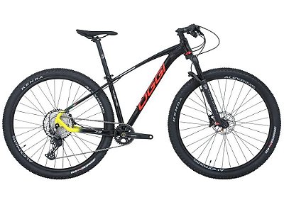 Bicicleta OGGI Big Wheel 7.3 12V Preto/Vermelho/Amarelo - TAM. 17