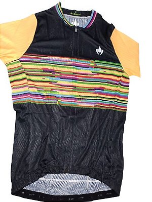 Camisa MARELLI Laser Stripe Color Amarelo - Tam. M