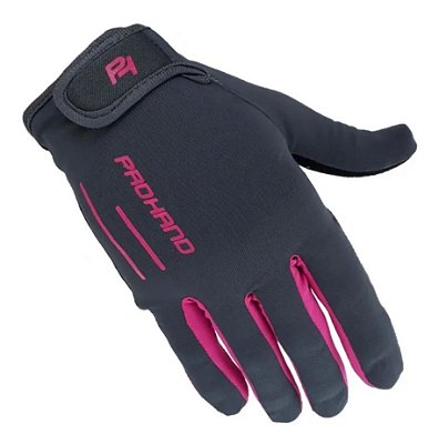 Luva Fechada  SPEED XD Cinza/Rosa Tam. P - PRO HAND