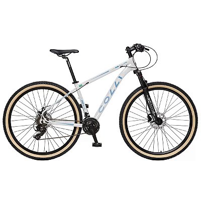 Bicicleta COLLI Allure Aro 29 21V Branco/Azul - Tam. 17