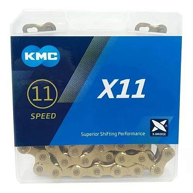 Corrente KMC 11V Dourado 118 Elos