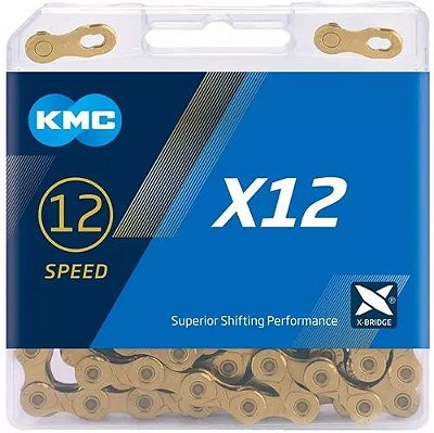 Corrente KMC 12V Dourado 126 Elos