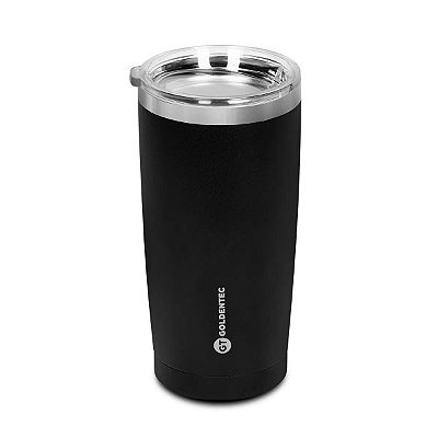 Copo GOLDENTEC Thermos Colors 600 ml Preto