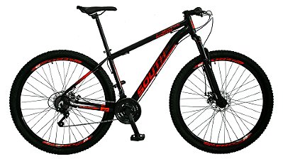 Bicicleta SOUTH Slim Preto/Vermelho Tam. 17 - 21v