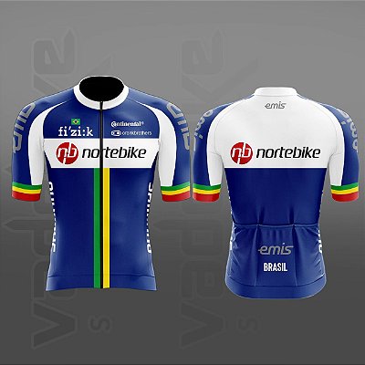 Camisa NORTE BIKE Branco/Azul Tam. 3G