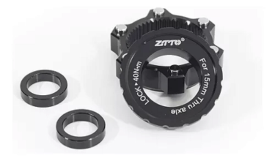 Adaptador ZTTO Center Lock para Disco 6 Parafusos 15x100 para 15x110