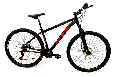 Bicicleta GTI Roma Preto/Vermelho 21v Tam. 17