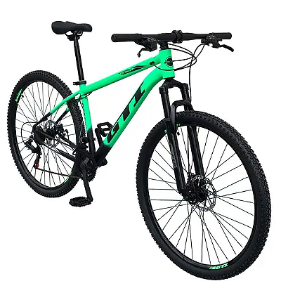 Bicicleta GTI Roma Verde/Preto Fosco 21v Tam. 19