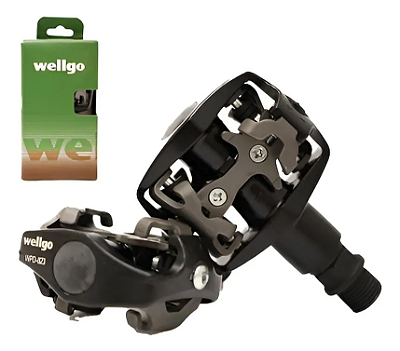 Pedal Clip 9/16 MTB WELLGO Alumínio C/ Tacos