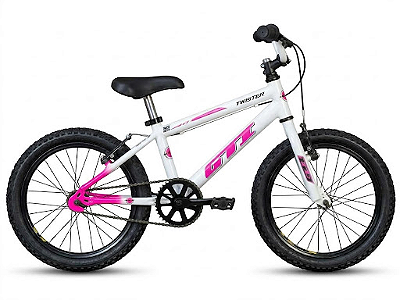 Bicicleta Aro 16 GTI BCO/RSA Twister ALM