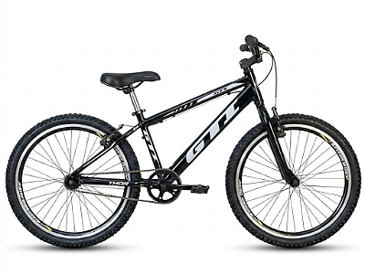 Bicicleta Aro 24 GTI PTO/BCO Twister ALM