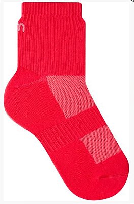 Meia RIKAM Feminina Cano Curto Poliamida Runner Vermelho