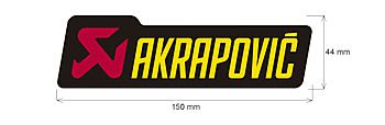 Adesivo Akrapovic 150X34MM