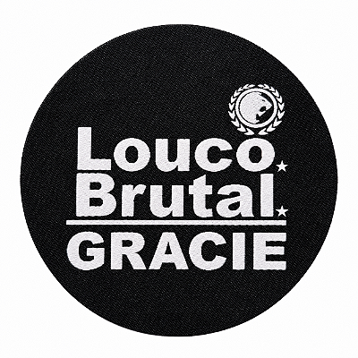 Patch Louco Brutal Gracie - 135mm