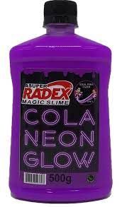 COLA GLOW SLIME ROXO NEON 500G - RADEX