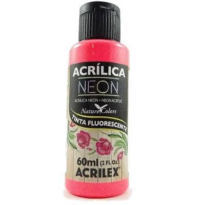 TINTA ACRILICA FOSCA NEON VERMELHO 60ML REF.103