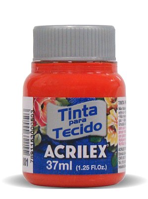 TINTA P/ TECIDO ACRILEX REF. 801 TANGERINA