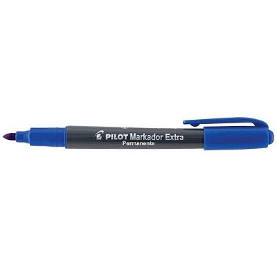 MARCADOR PERMANENTE EXTRA 4.0 AZUL PONTA REDONDA PILOT