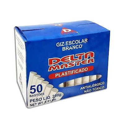 GIZ ESCOLAR BRANCO DELTA PLASTIFICADO