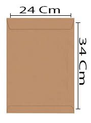 ENVELOPE 240X340 KRAFT A4 UNI