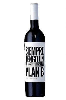 VINHO TINTO ARGENTINO SIEMPRE TENGO UN PLAN B BONARDA 750ML