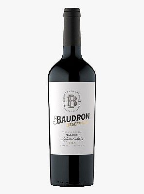 VINHO TINTO ARGENTINO MALBEC BAUDRON RESERVADO 2019 750ML