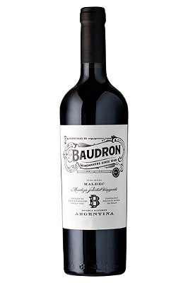 VINHO TINTO ARGENTINO BAUDRON MALBEC 2019 750ML