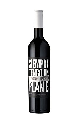 VINHO TINTO ARGENTINO SIEMPRE TENGO UN PLAN B BLACK MALBEC-PETIT VERDOT