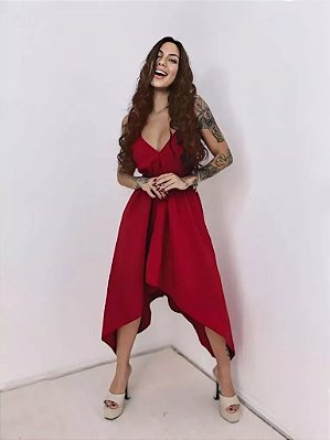 Vestido Envelope Feminino Soltinho blogueira com Alcinha costa nua lindo