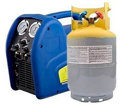 Recolhedora Recicladora + Tanque Recolhedor Gás Refrigerante