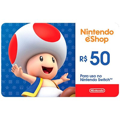 Cartão Presente Nintendo eShop Online