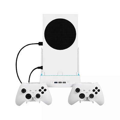 Suporte de Parede Xbox Series S Branco Com Resfriador