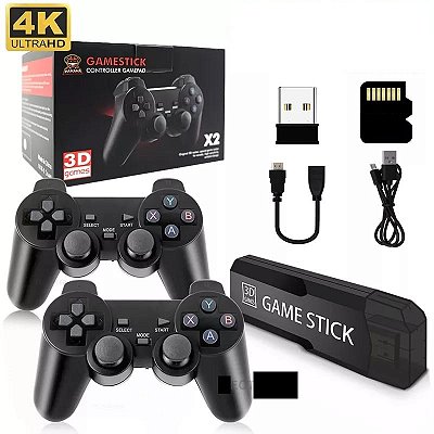 Videogame Game Stick Lite 10000 Jogos Clássicos e 2 Controles Sem Fio -  Cadê Meu Jogo