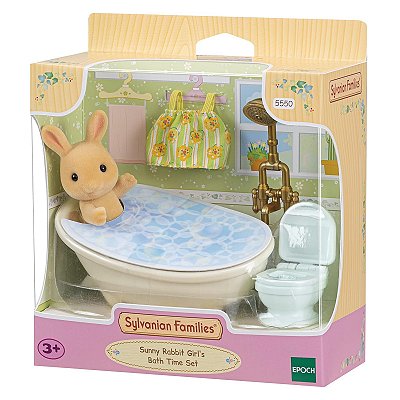 Conjunto Hora do Banho - Menina Coelho Raio de Sol - Sylvanian Families