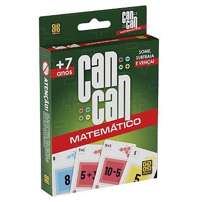 Jogo de Cartas Can Can Matématico Grow