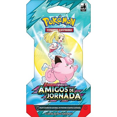 Booster Pokémon Escarlate e Violeta 9 Amigos de Jornada com 6 unidades Copag