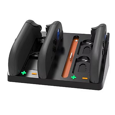 Base de Carregamento Horizontal Joy-Con Nintendo Switch 2 Com Slot de Cartão de Jogos