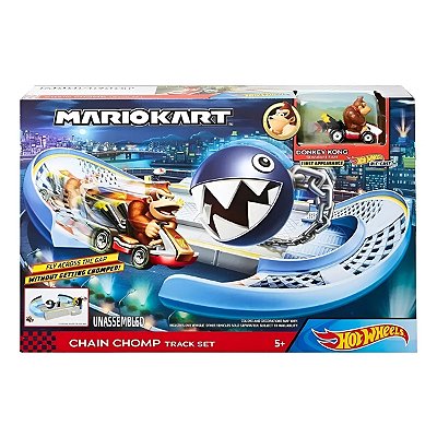 Pista Hot Wheels Mario Kart Circuito Chain Chomp Mattel
