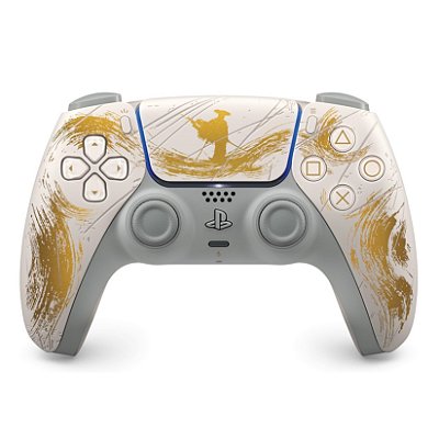 Controle Sem Fio Dualsense PS5 Edição Limitada Ouro Ghost of Yotei