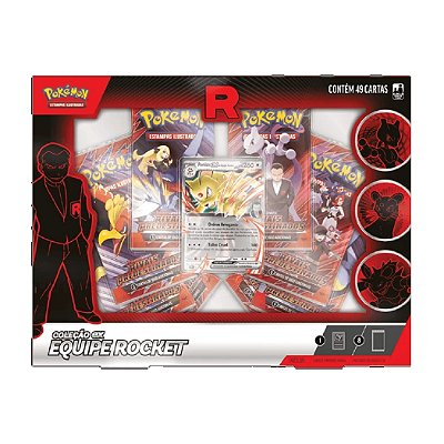 Cartas Pokémon Box Coleção Ex Persian Equipe Rocket Copag