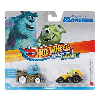 Carrinho Hot Wheels Racer Verse 2026 Sulley & Mike Wazowski Disney Monstro SA