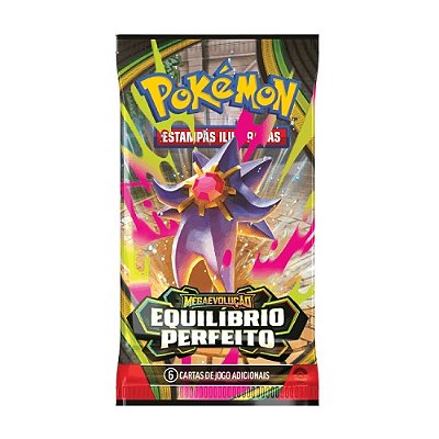 Booster Pokémon Equilíbrio Perfeito com 6 unidades Copag