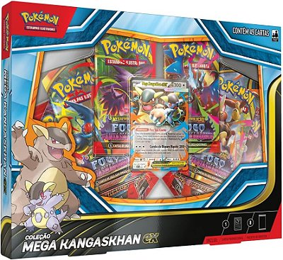 Cartas Pokémon Coleção Mega Kangaskhan Ex Copag