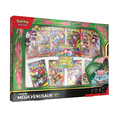 Cartas Pokémon Coleção Mega Venusaur Ex Copag