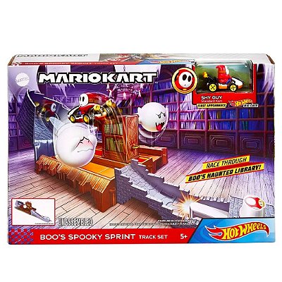 Hot Wheels Mario Kart Pista Boo's Spooky Sprint Shy Guy Mattel