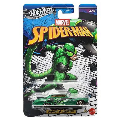 Carrinho Hot Wheels Silver Series Marvel Spider-Man Escorpião Fich'd & Chip'd Mattel