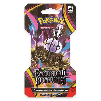Cartas Pokémon Booster Fogo Mega Evolução Escuridão Absoluta com 6 unidades Copag