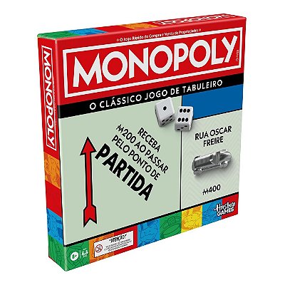 Jogo de Tabuleiro Monopoly Clássico Refresh Hasbro