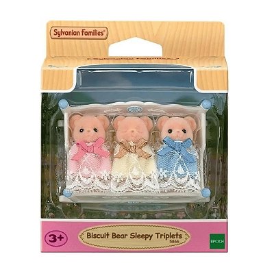 Trigemeos Urso Biscoito Dorminhocos Sylvanian Families